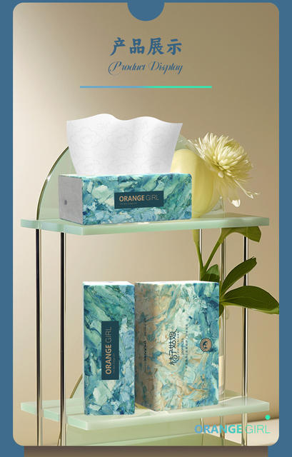 [12 packs/mention] orange girl household toilet paper tissue paper wholesale napkins 280 FX detail 10