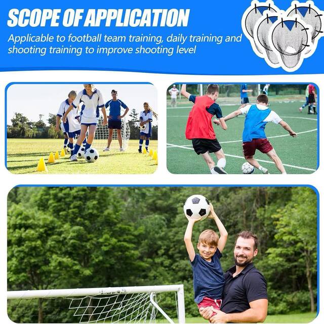 New Outdoor Football Goal Sports Training Net Target for Free Kick Practice and Soccer Positioning with Net Pocket detail 8