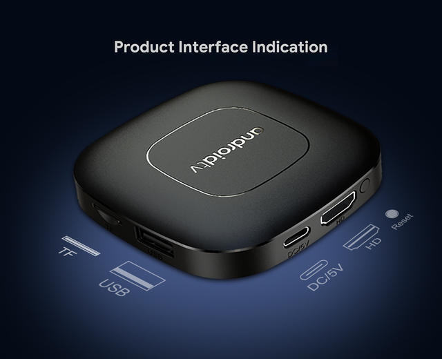 Foreign Trade Mortal T1 Android Network Set-Top Box Allwinner H313 Android Tv Box with Voice Remote Control detail 7