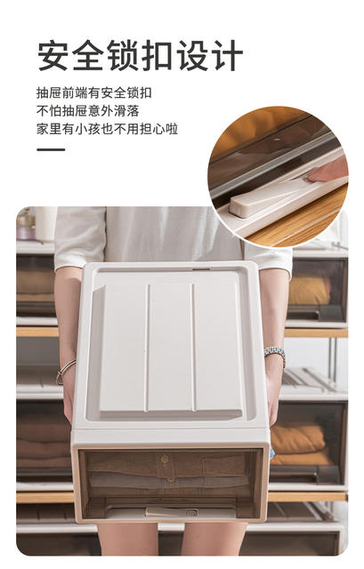 European-Style Drawer-Type Storage Box for Clothes and Cosmetics Storage Box Storage Drawer Home Storage Cabinet Desktop Storage Box detail 12