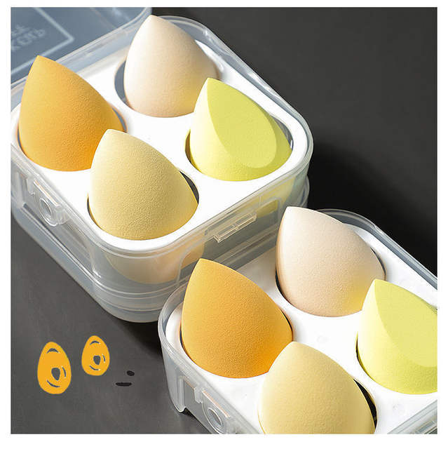 Factory direct egg shell beauty makeup eggs do not eat powder super soft boxed powder puff dry and wet dual-use makeup sponge makeup eggs detail 9