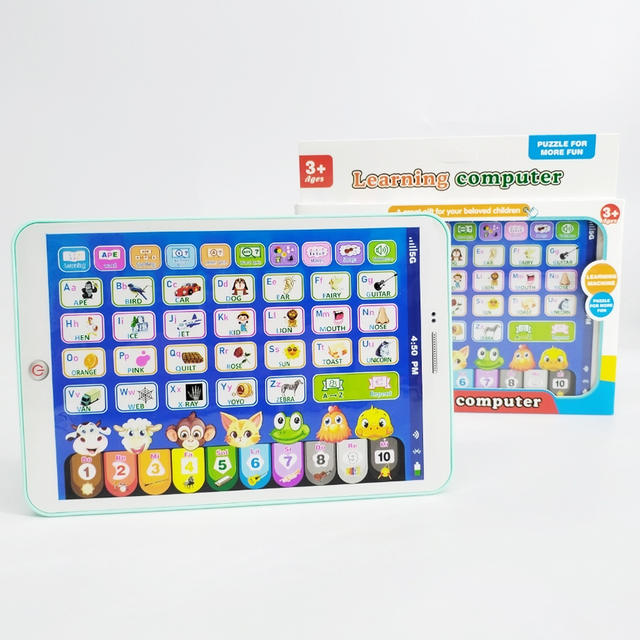 Foreign trade new English tablet reading machine toy children's early education puzzle voice touch screen puzzle learning machine wholesale detail 8