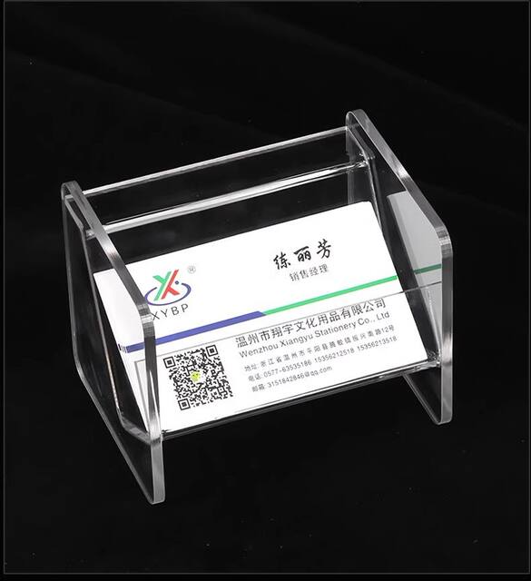 Acrylic Business Card Holder, Transparent Business Card Stand, Exhibition Card Box, Business Card Box for Office Desk, Multi-Layer Customization detail 12