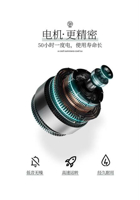 Electric Fan for Student Dormitory Bed, Small Fan for Mini Office, Desktop, Bedside, Silent, Portable detail 6