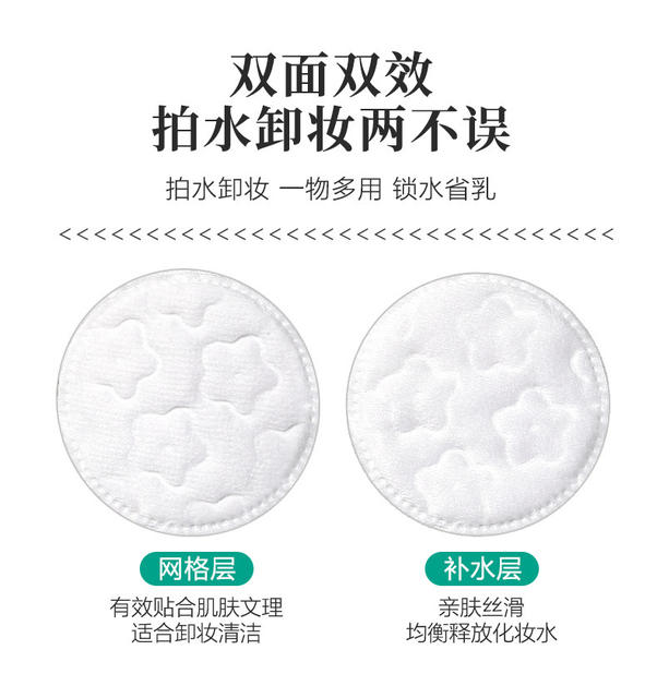 Lmltop Small Plum Blossom Round Makeup Cotton Pads 100 Pieces Sandwich Round Cotton Makeup Remover Cotton Pads Sy451 detail 6