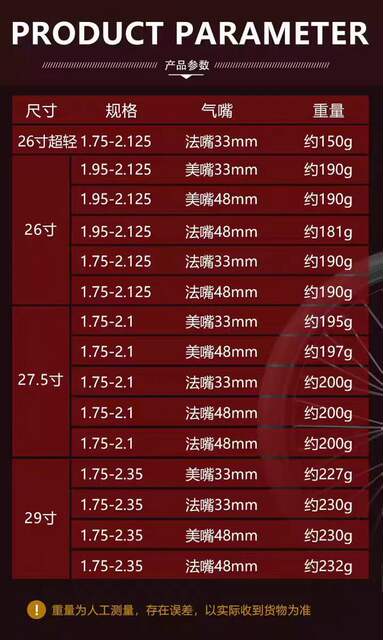 Chaoyang Mountain Bike Inner Tube 20 24 29 27.5/26 Inch 1.5/1.95/1.75 American/French Valve Inner Tube detail 5