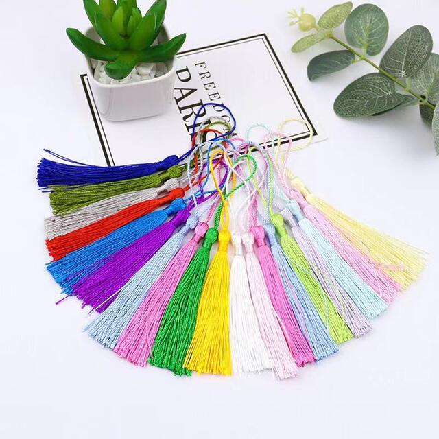 Blank Bookmark Self-written Paper Handwritten Primary School Student Production Material Package diy Handmade Dried Flower Bookmark Card Tassel detail 9