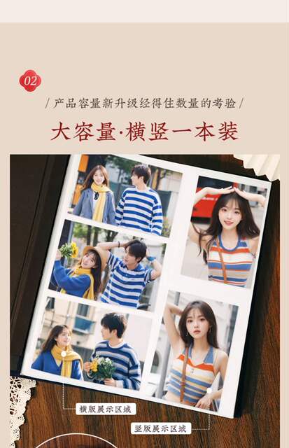 1000 Photo Albums, Large-Capacity Commemorative Albums, 5-Inch, 6-Inch, 7-Inch Home Baby Photo Albums, Photo Storage Albums detail 6