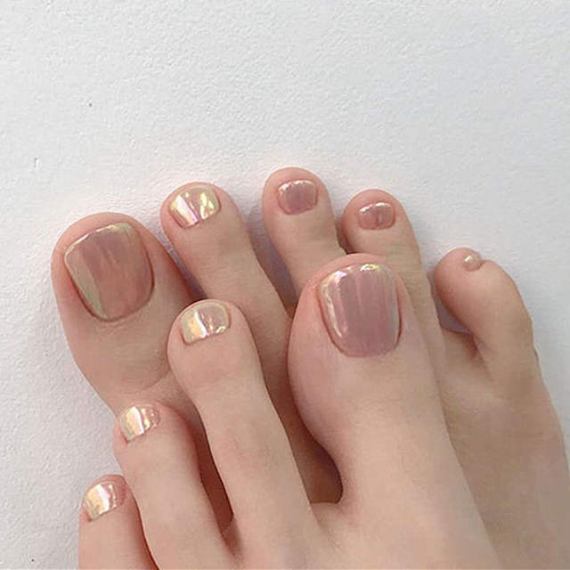 Summer White Toenail Patch Foot Nail Patch Foot Nail Patch Foot Wear Nail Hand Nail Nail Nail Patch Finished Product