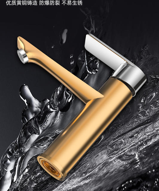 All-Copper Washbasin Faucet Hot and Cold Water Household Washbasin Bathroom Single Cold Basin Countertop Basin Washstand detail 8