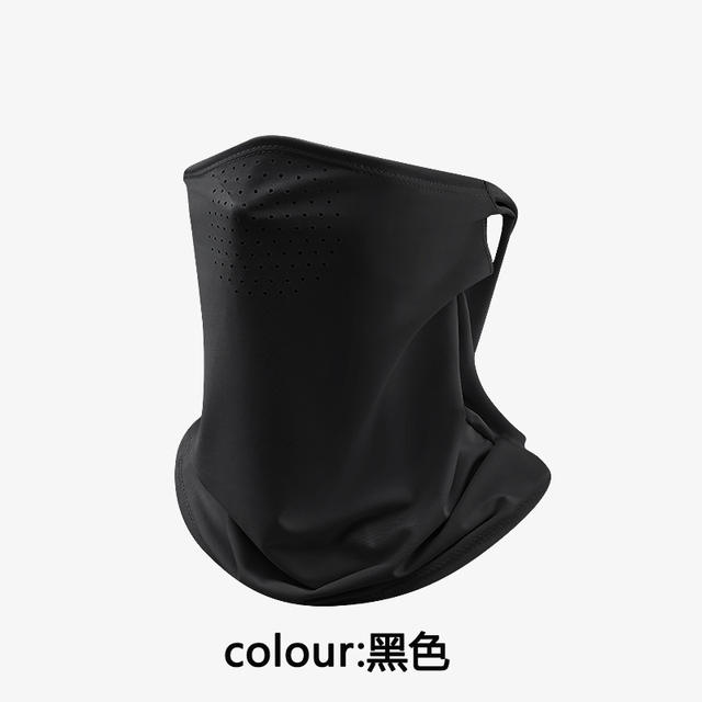 2026 Ice Silk Sun Protection and Windproof Mask for Men, Full Face Cover, Ear-Hanging Veil, Neck Protector, Outdoor Cycling Headscarf