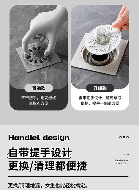 Japanese-Style Swirl Drain Cover for Bathroom, Hair Catcher, Rotating Anti-Insect and Anti-Clogging Filter for Bathroom detail 3