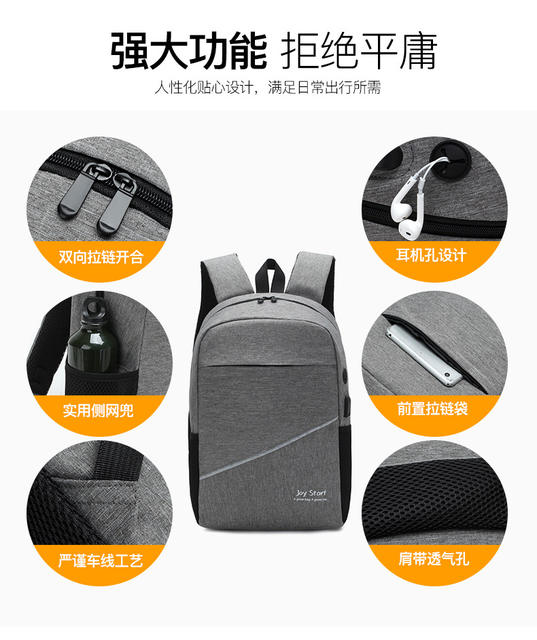 Computer Backpack Three-Piece Set 2026 New Nylon Backpack Business Computer Bag Travel Leisure Backpack Wholesale detail 3