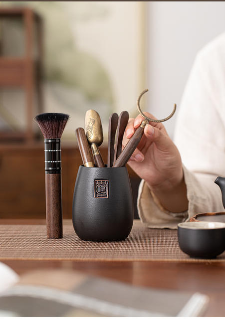Tea Ceremony Six Gentlemen suit Kung Fu Tea Set Accessories Daquan Tea Table Tea Table Tea Soaking Tools Tea Clip Brush Supplies detail 7