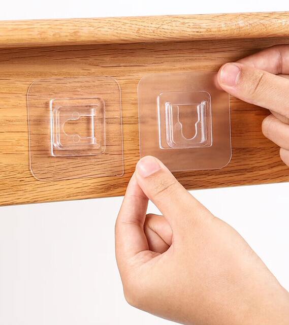 No Punching Hook Fixed Strong Multi-Functional Household Thickeneded Patch Acrylic Buckle Traceless Sticker Storage Rack detail 2
