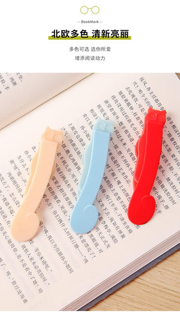 Automatic Follow-up Bookmark Home Student Soft Silicone Deformation-free Simple and Practical Multifunctional Reading Note Clip detail 10