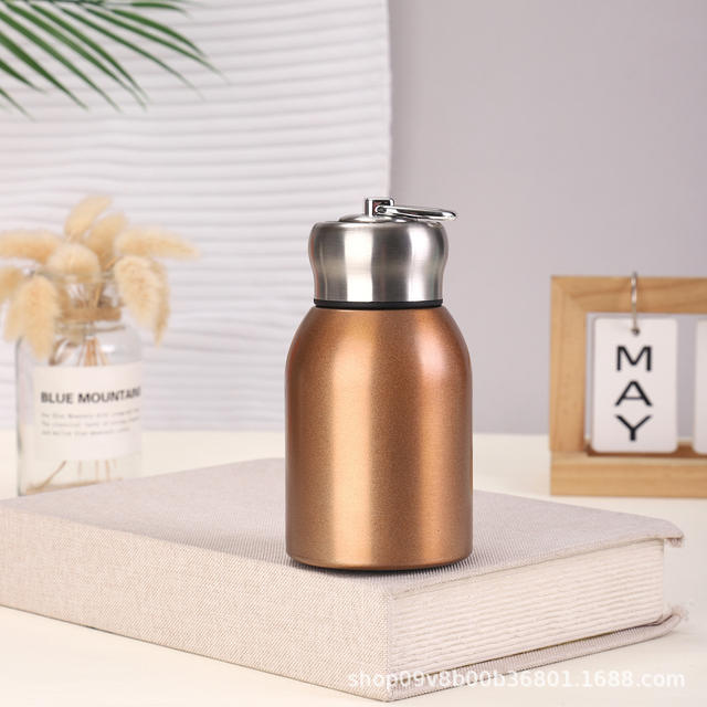 Trendy Mini Stainless Steel 316 Student Thermos Cup with Lock and Pull Ring, Portable Pocket Gift detail 5