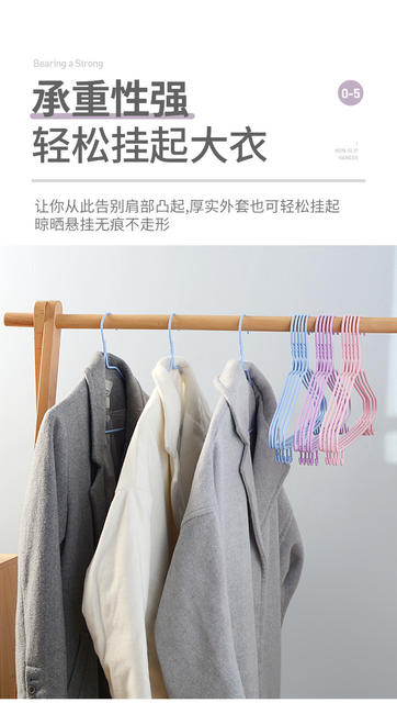 Clothes Hanger Adult Bold Non-slip Clothes Hook Student Dormitory Storage Seamless Children's Household Clothes Rack detail 4