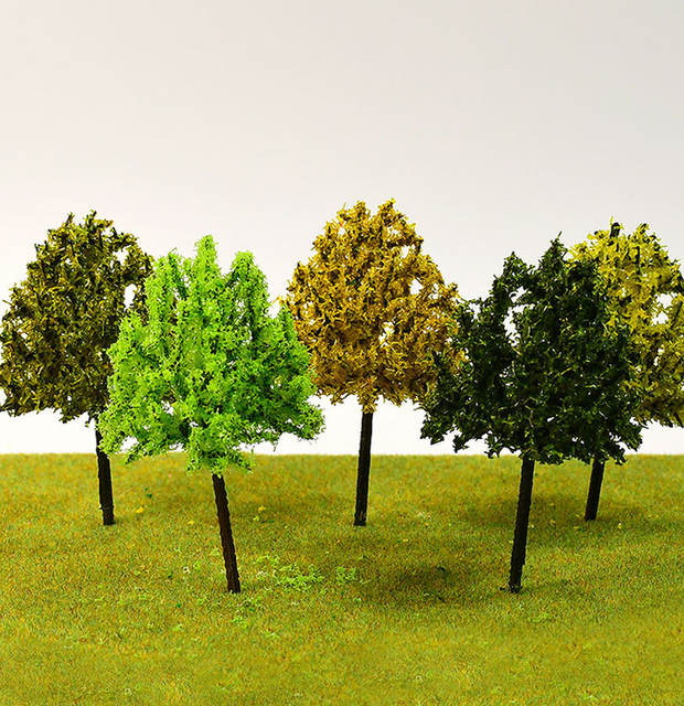 Factory wholesale handmade DIY building sand table model miniature material simulation tree powder mesoporous tree powder color pollen detail 2