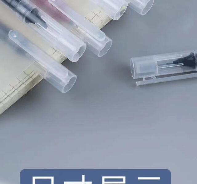 Direct Liquid Gel Pen Quick-drying Large Capacity Ball Pen 0.5 Student Needle Red Brush Office Sign Pen detail 8