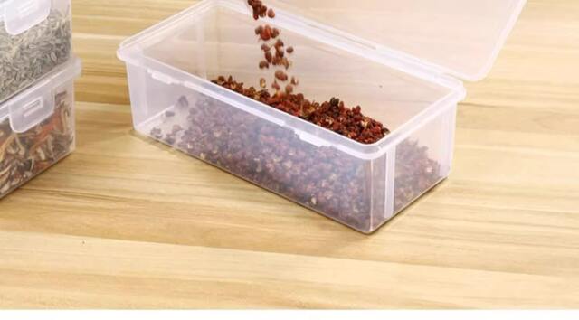 Spice Sub-packing Storage Box Spice Box Kitchen Household Star anise Cinnamon Dried Pepper Compartment Flap Sealed Storage Box detail 10