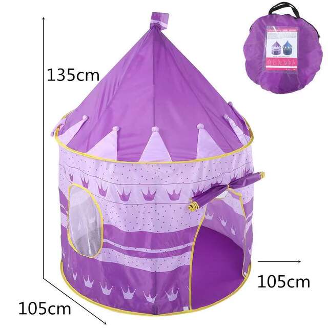 Hot sale children tent game house Princess Prince indoor small house boys and girls Villa castle toy wholesale detail 2
