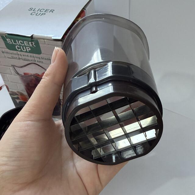 Vegetable and Fruit Slicing Cup, Three-In-One Chopper, Multifunctional Kitchen Tool, Mushroom Dicer, Multi-Purpose Household Use detail 4