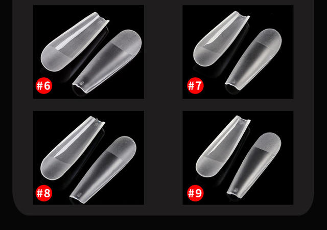 Ciliya Nail Pieces Single No. Scrub Small Size Nail Art Shop Use Supplement Full Half Patch Ultra-thin Non-marking Grinding small size detail 7