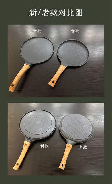 Special Frying Pan for Pancakes, Non-Stick Frying Pan, 24cm Pancake Pan, Dumpling Pan, Thin Pancake Pan, Suitable for Gas Stoves and Induction Cookers, for Home Use detail 3