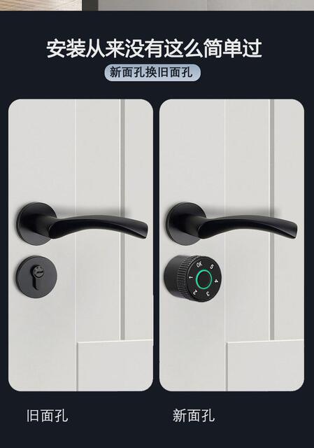 Fingerprint Password Smart Lock Core, Split Lock Panel Lock, Replacement Lock Core, Anti-Theft Smart Door Lock for Main Door and Wooden Door detail 2