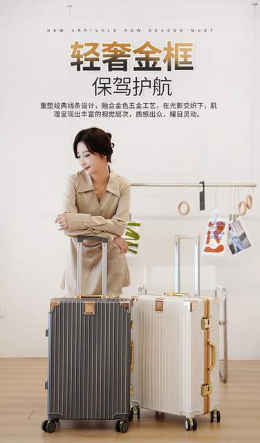 New Suitcase Student Trolley Suitcase 20inch Password Box for Men and Women Strong and Durable Universal Wheel Suitcase detail 4
