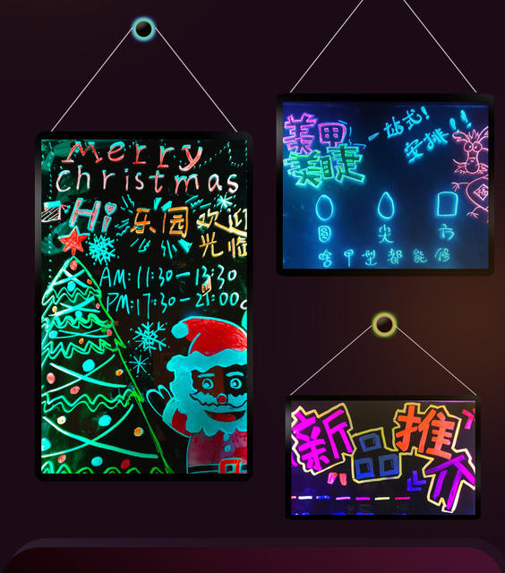 Fluorescent Board Special Pen Highlighter Mark Led Digital Luminous Erasable Luminous Advertising Watercolor Blackboard Whiteboard Pen detail 4
