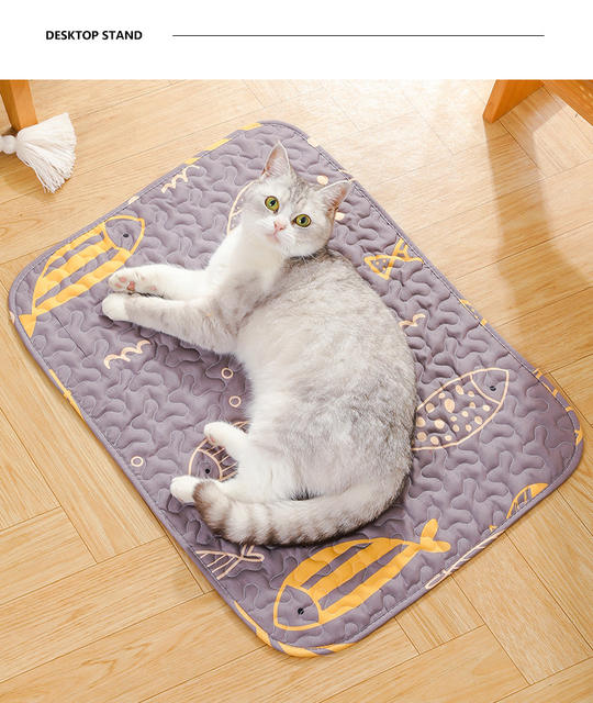 Cross-Border Wholesale Cat Mats, Spring and Autumn Non-Slip Cotton Mats, Pet Sleeping Soft Mats, Cat Mat Dog Mats detail 6