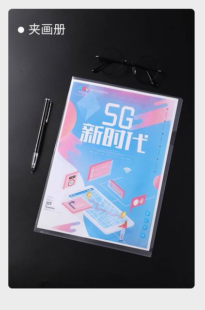 Transparent L-shaped Folder pp Single-page Folder A4 Transparent Folder Storage Single-chip Folder Two-page Folder Folder Wholesale detail 12