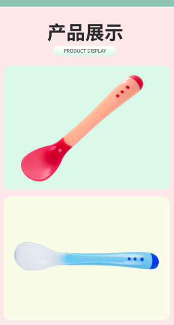 Doraemon cloth special offer soft head soup spoon baby temperature sensitive spoon Fork single pack feeding supplies 6016 detail 10