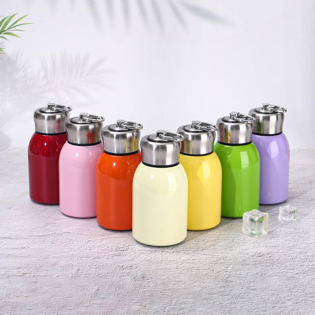 Premium Mini Pocket Cup with Handle, 304 Stainless Steel Thermos Cup, Stylish Portable Gift Water Bottle detail 1