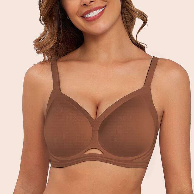 Cross-Border New Popular Amazon Seamless Wireless Seamless Bra for Big Breasts and Thin Women's Daily Comfortable Underwear for Women
