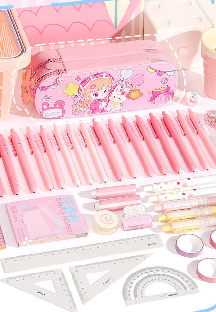 Double-Layer Large-Capacity Pencil Case for Primary and Secondary School Students, New Style, High-Looking, Waterproof, Three-Dimensional Stationery Box, Cartoon Cute detail 10