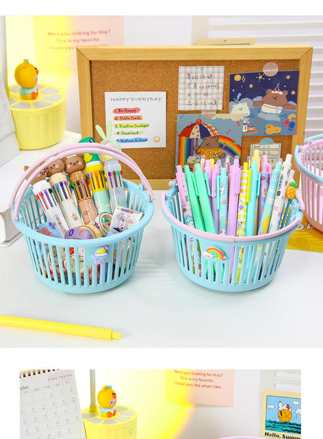 Square Plastic Picking Basket for Orchard, Hollow Strawberry Fruit Basket, Plastic Basket for Desktop Miscellaneous Items Organization and Storage detail 11