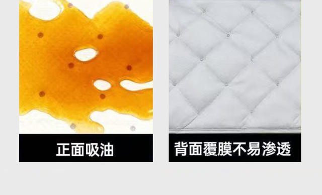 Range Hood Oil-Absorbing Cotton Blue Silver Film Thickened Range Hood Oil-Absorbing Cotton Strip Sticker Kitchen Wholesale Oil-Proof Strip Anti-Oil Stain detail 7