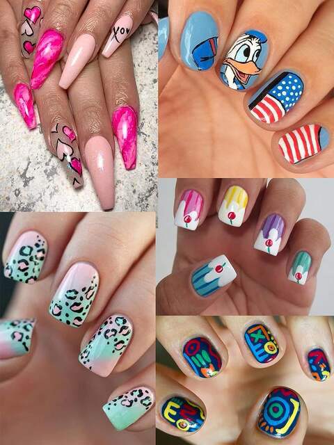 Wholesale manicure 12 PCs colorful painting brush nail polish drawing art color DIY watercolor pen suit detail 5