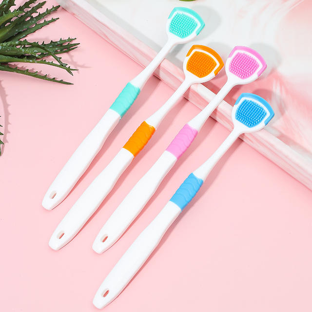 Factory direct supply tongue scraper toothbrush tongue cleaner removable tongue plate single tongue scraper in stock wholesale detail 9