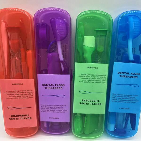 Orthodontic Oral Care Set Orthodontic Wax Toothbrush Dental Floss Oral Mirror Set Dental Clinic Gift Eight-Piece Set detail 10