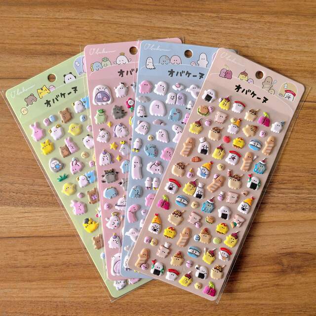 Authentic Authorized Youyou Family Bubble Stereo Stickers Cartoon Cute Little Animals Diary Decoration Stickers detail 6
