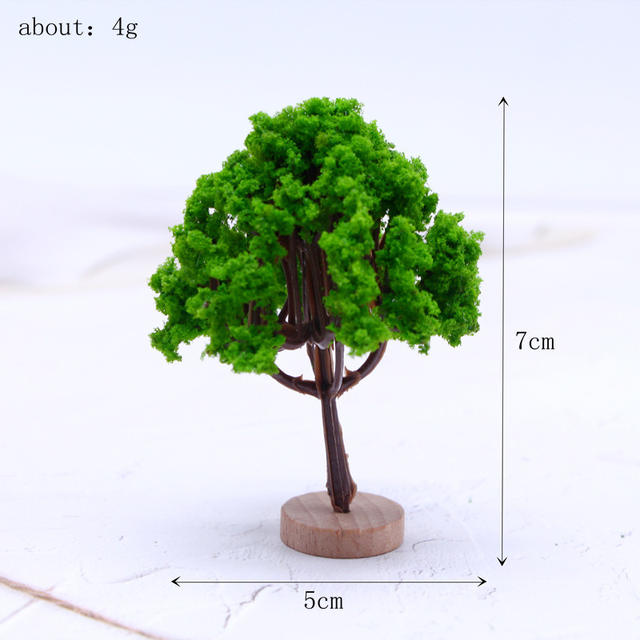 Miniature Garden Artificial Landscape Trees, Plastic Building Model Trees, Ob11 Micro-Landscape Scene Making Materials detail 9