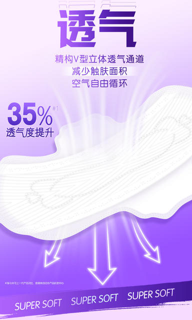 Non-Sterile Sanitary Napkin V3 Small Floating Core Ultra-Thin Leak-Proof Day and Night Sleeping Pants Free Combination Genuine detail 5