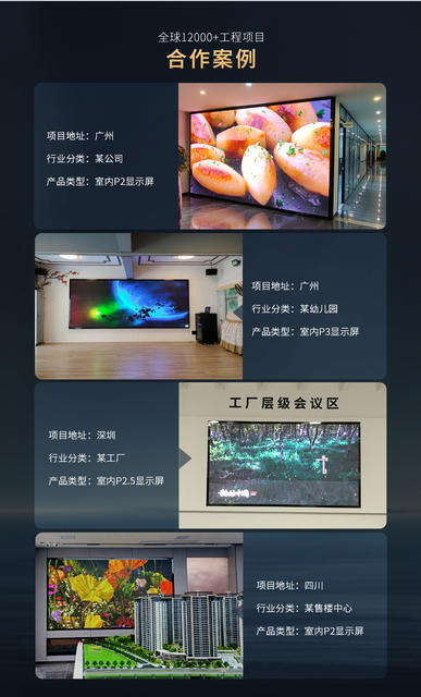 Indoor Led Display Full Color High Definition P2 Seamless Led Splicing Screen Flexible Screen Exhibition Hall Digital Advertising Large Screen detail 12