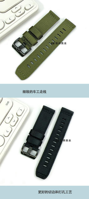 High-Quality Garmin Pure Nylon Watch Strap 20/22mm Suitable for Garmin265S/265 Huawei Watch Strap Gt6/5 detail 6
