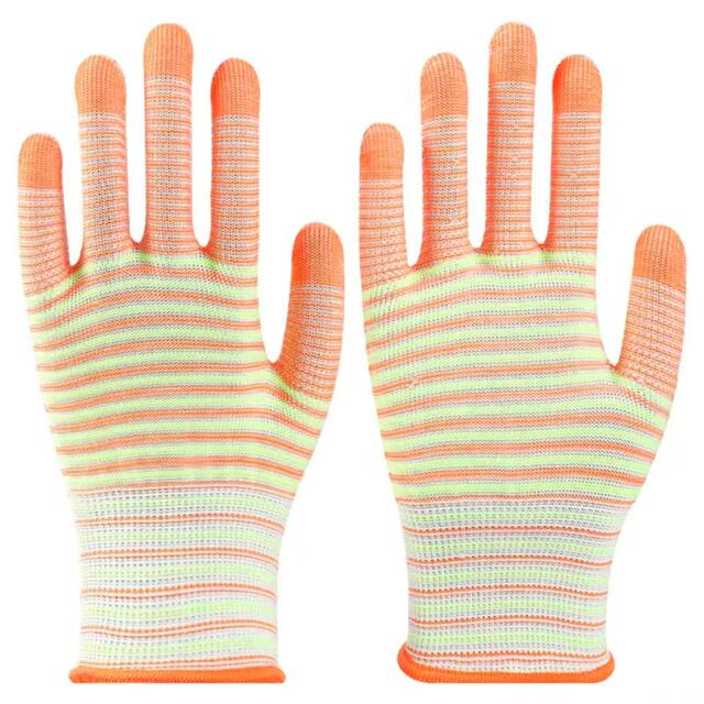 Zebra pattern nylon labor gloves light breathable wear-resistant line gloves light industrial hand protection manufacturers wholesale detail 9