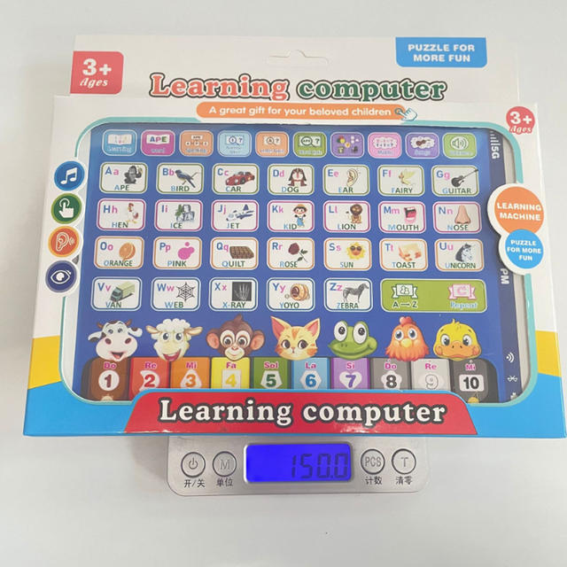 Foreign trade new English tablet reading machine toy children's early education puzzle voice touch screen puzzle learning machine wholesale detail 11